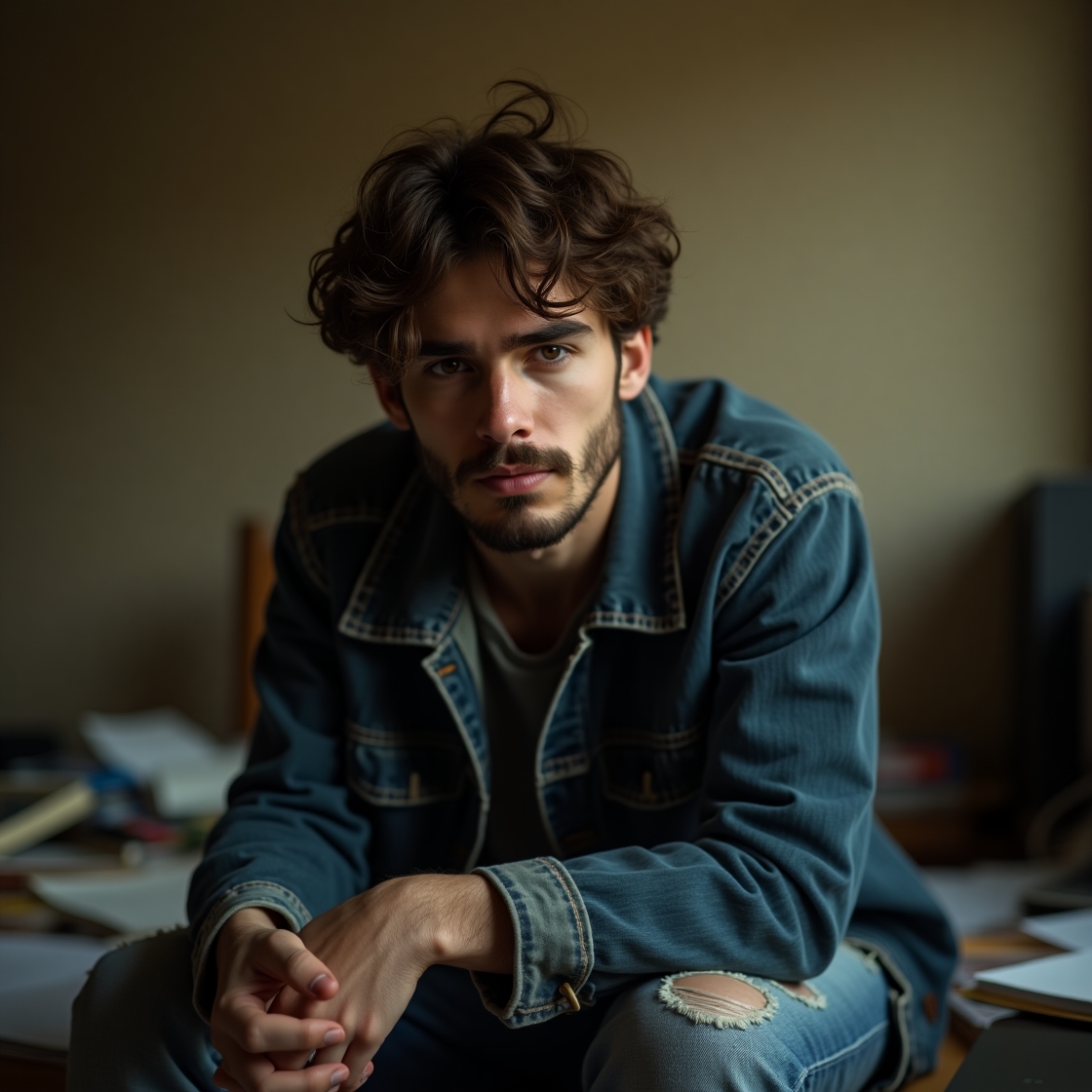 Flux dev a contemplative infj man in his midtwenties to early 2