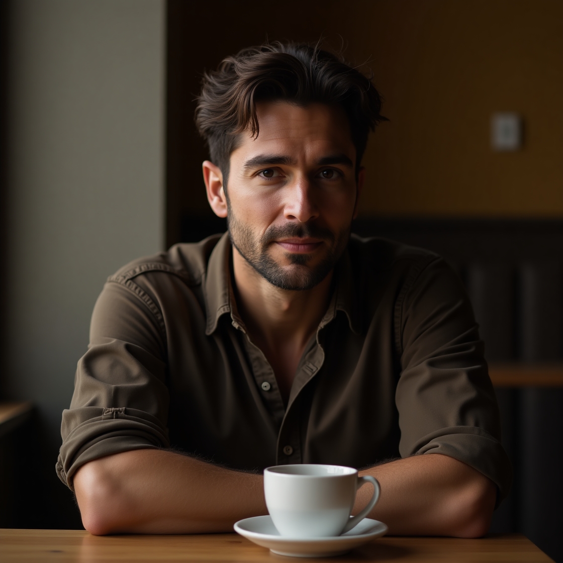 Flux dev a contemplative infj man with a introspective express 0