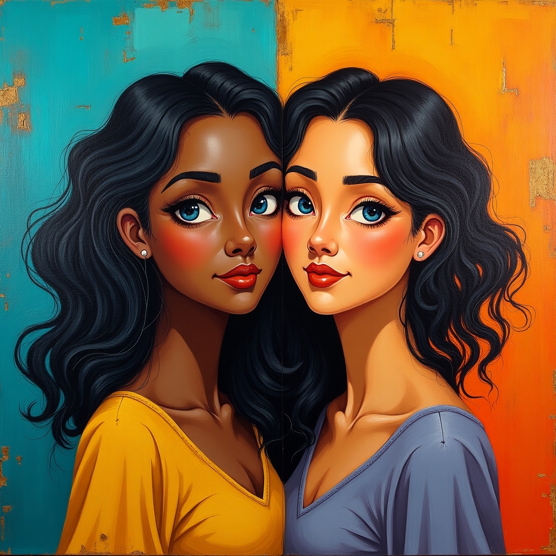 Flux dev a dynamic and emotive bold acrylic painting depicting 1