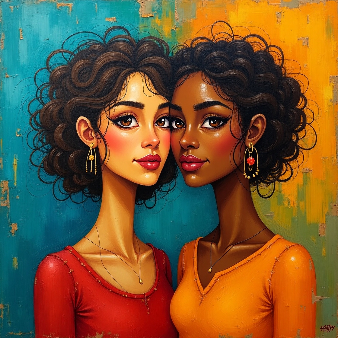 Flux dev a dynamic and emotive bold acrylic painting depicting 2
