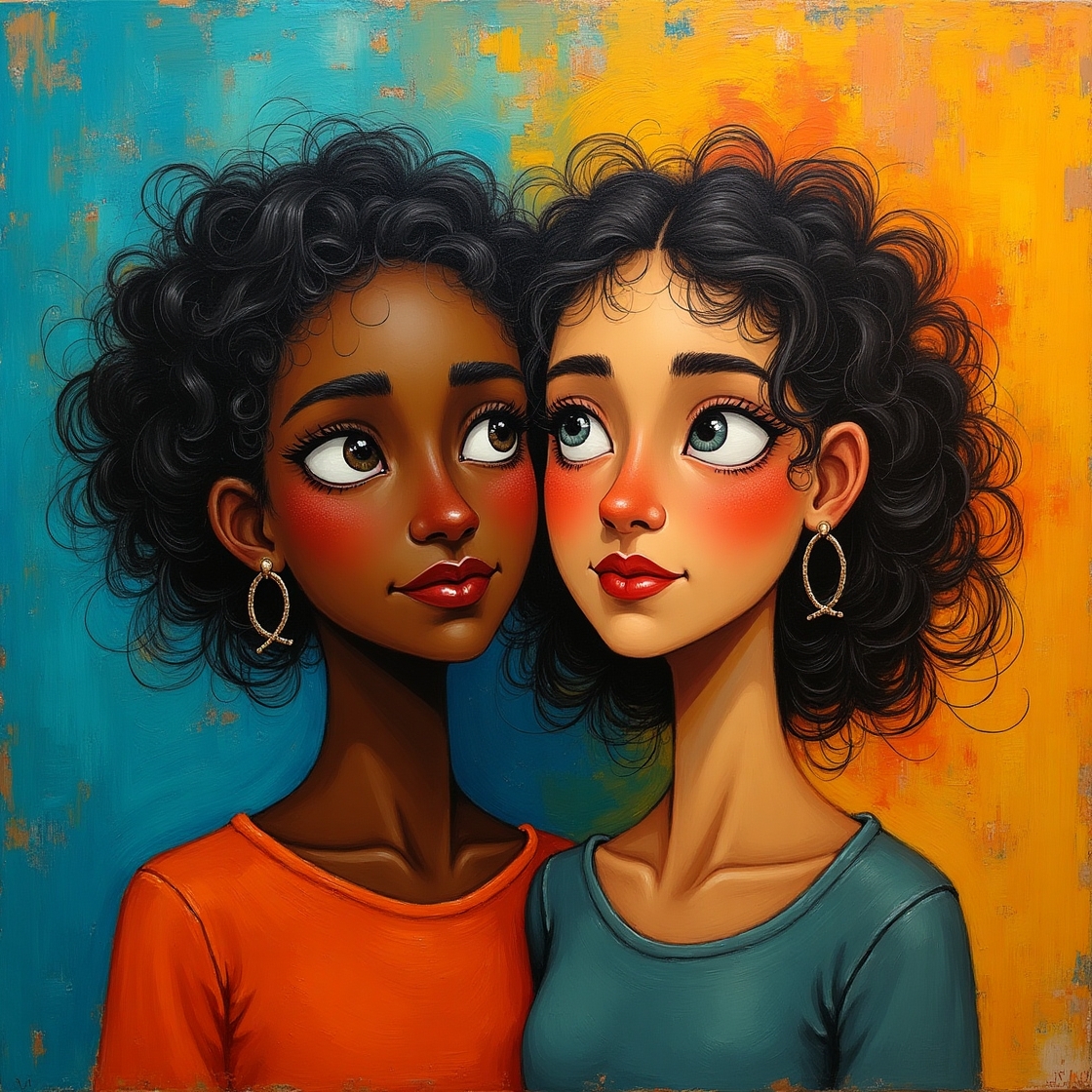 Flux dev a dynamic and emotive bold acrylic painting depicting 3