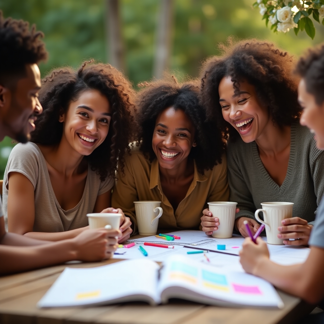 Flux dev a group of five friends diverse in age gender and ski 2