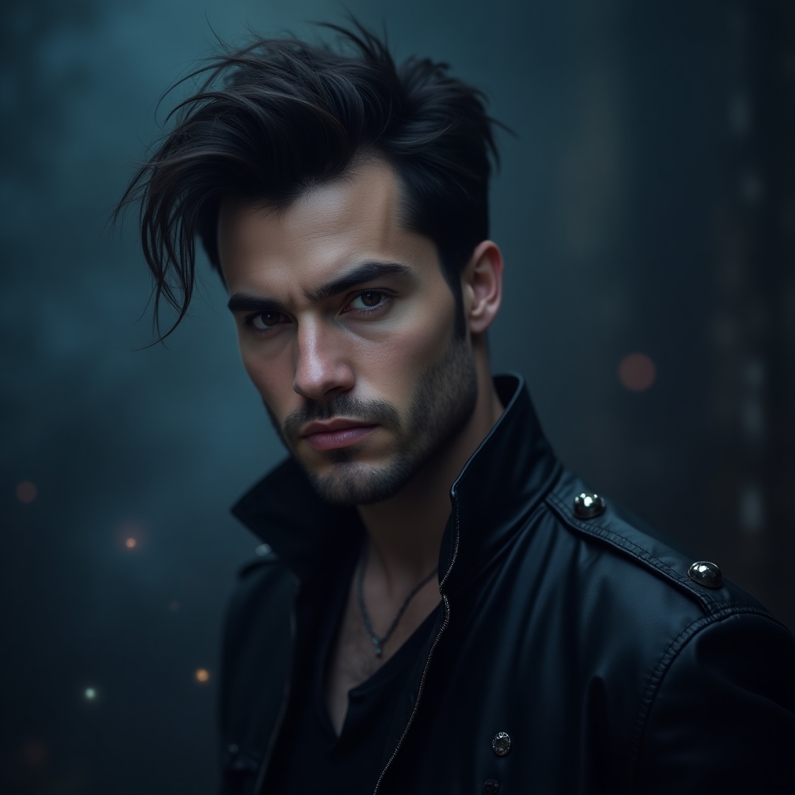 Flux dev a moody atmospheric portrait of a strongwilled infj m 1