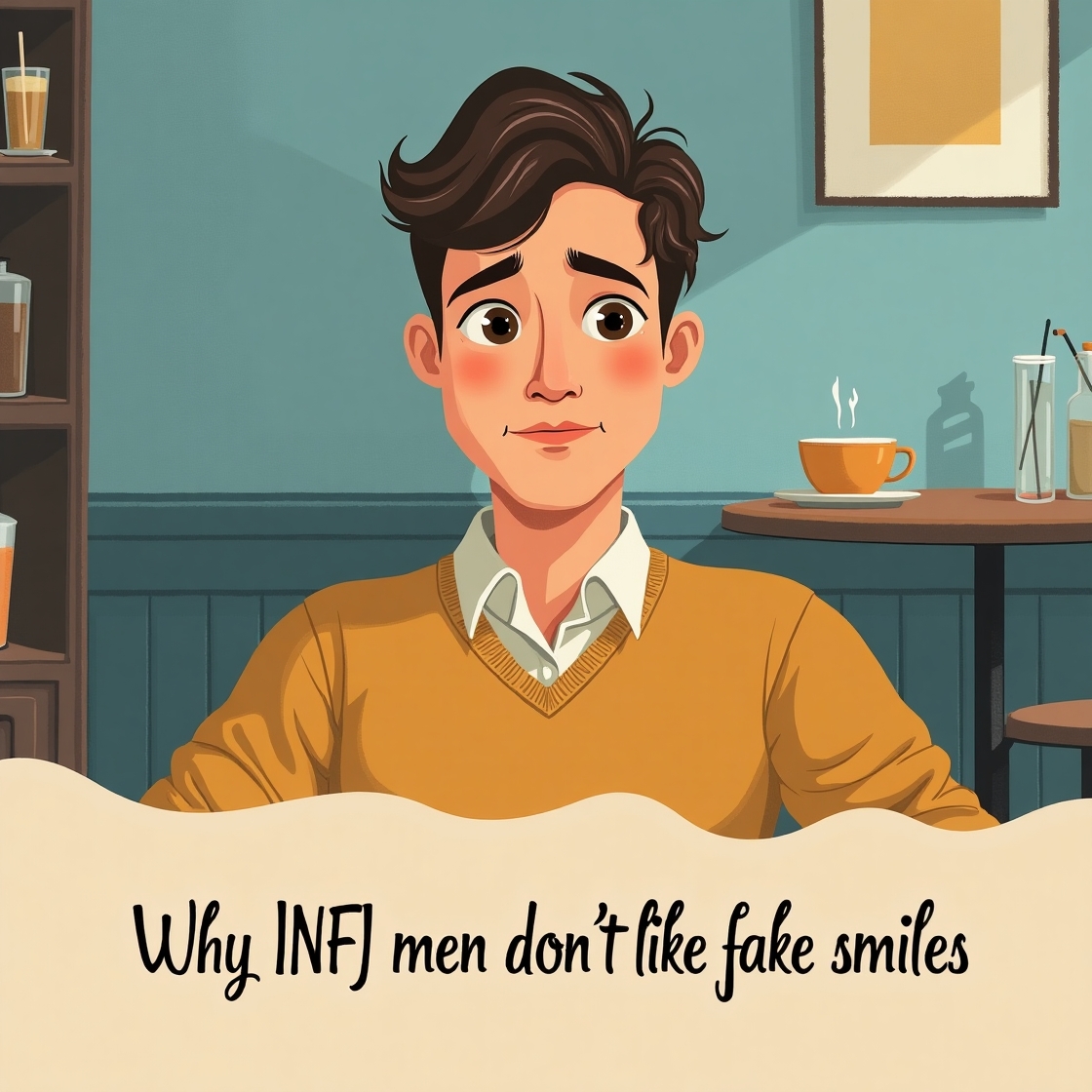 Flux dev a poignant illustration of an infj man with introspec 2