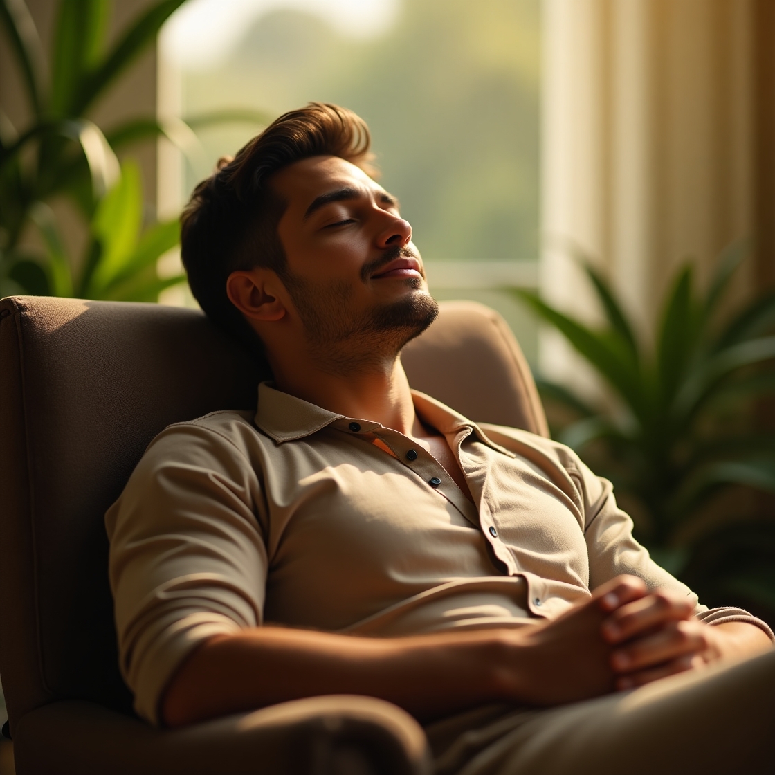 Flux dev a serene and introspective infj male is portrayed in 0