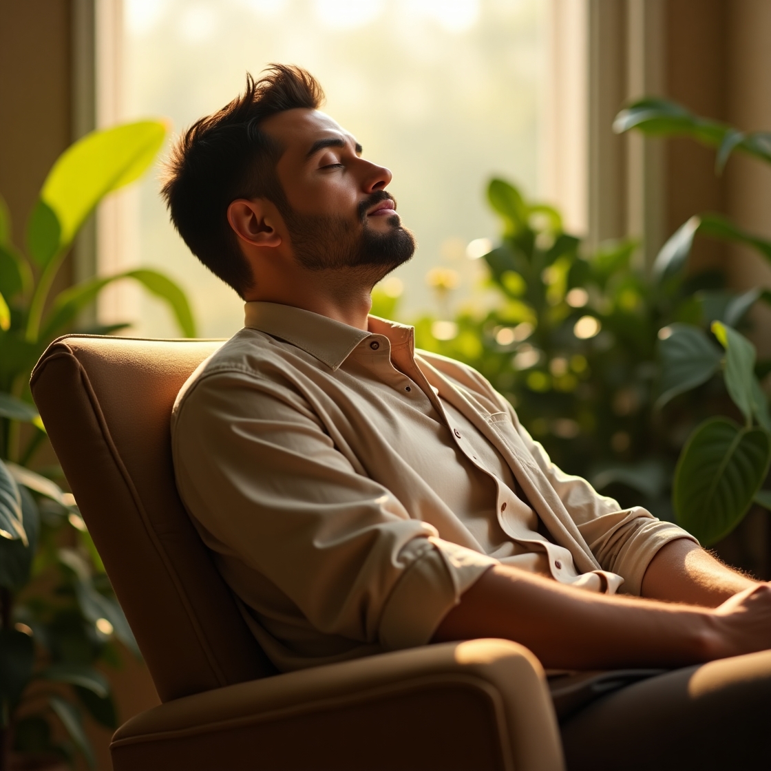 Flux dev a serene and introspective infj male is portrayed in 3