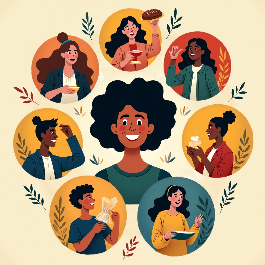 Flux dev a vibrant illustration depicting the concept of moder 0