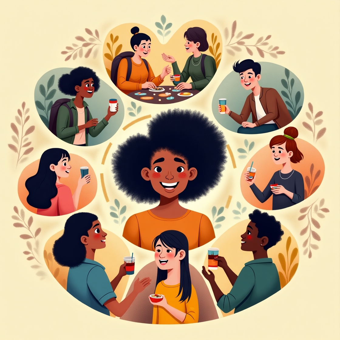Flux dev a vibrant illustration depicting the concept of moder 2