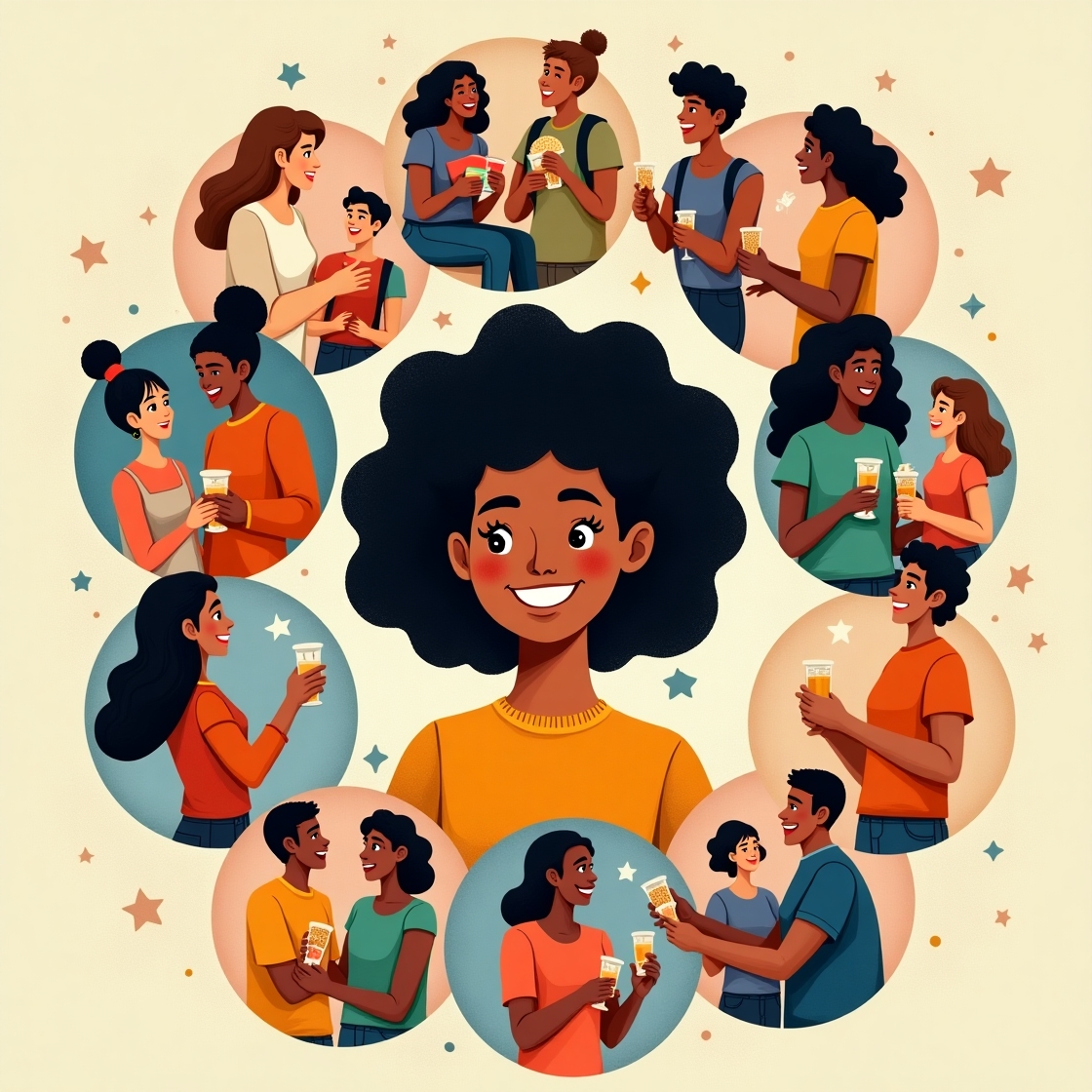 Flux dev a vibrant illustration depicting the concept of moder 3