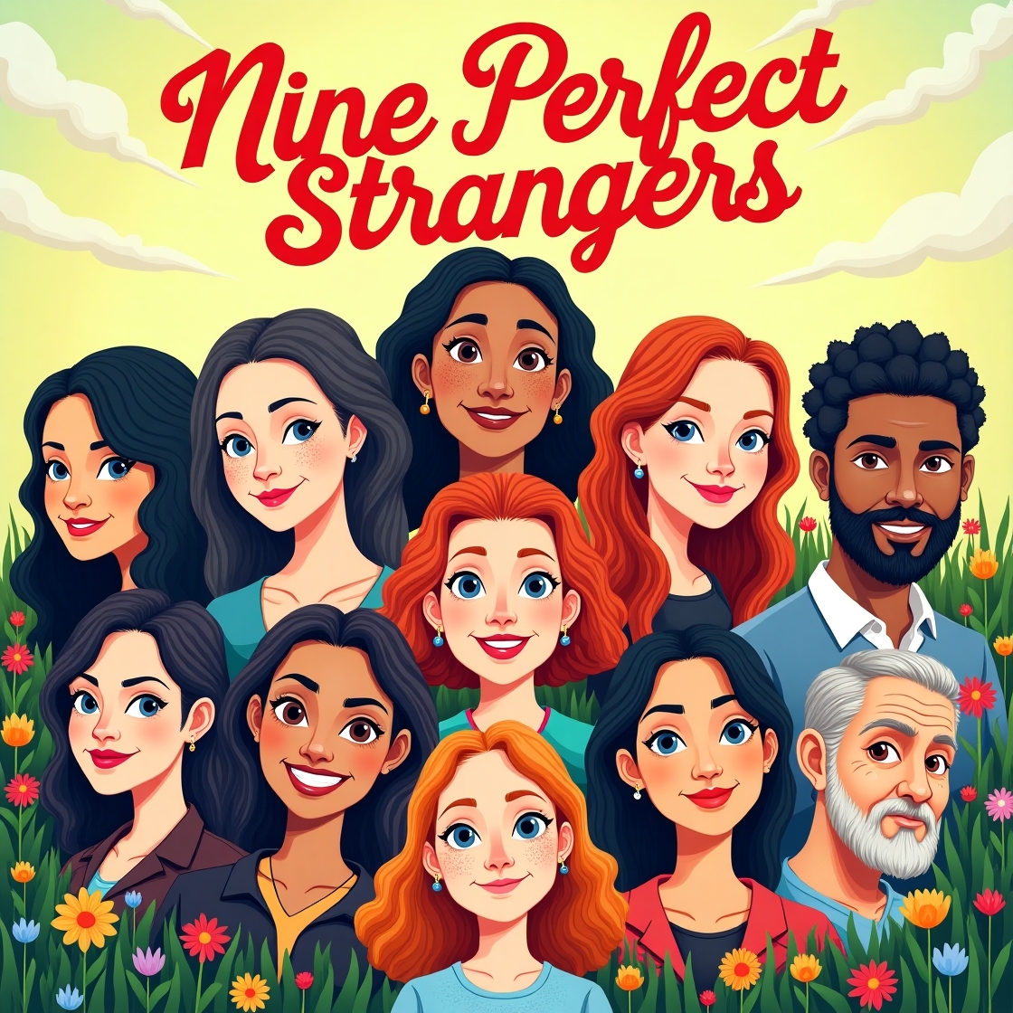 Flux dev a vibrant whimsical illustration showcasing the nine 3