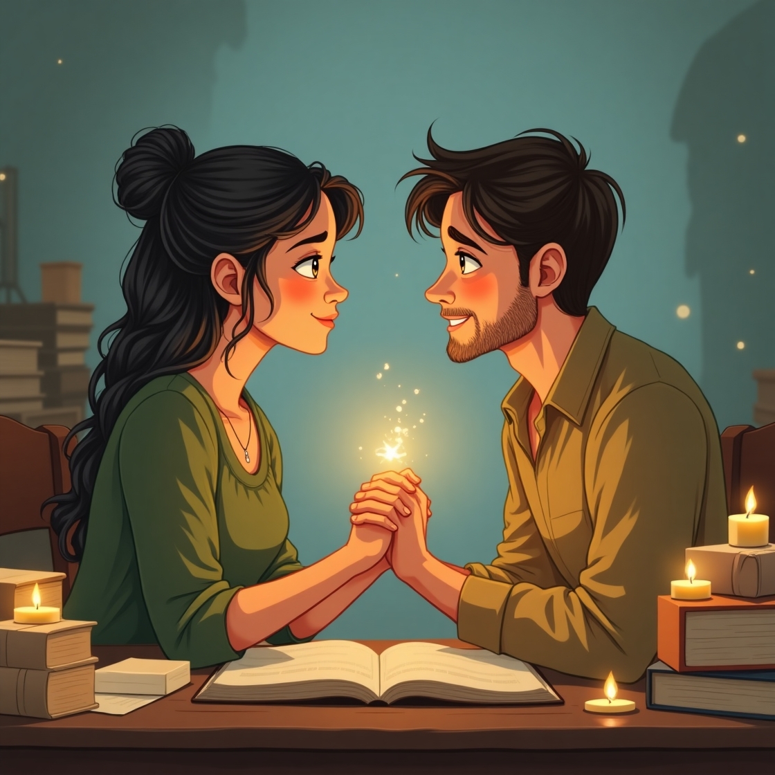 Flux dev a warm and intimate illustration depicting two indivi 3