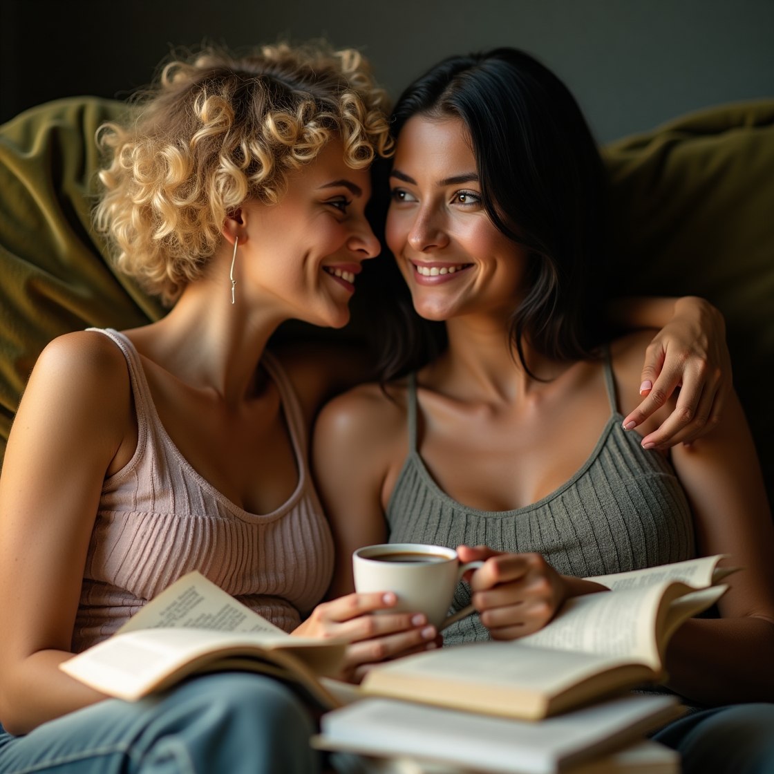 Flux dev a warm and intimate portrait of two women likely in t 1