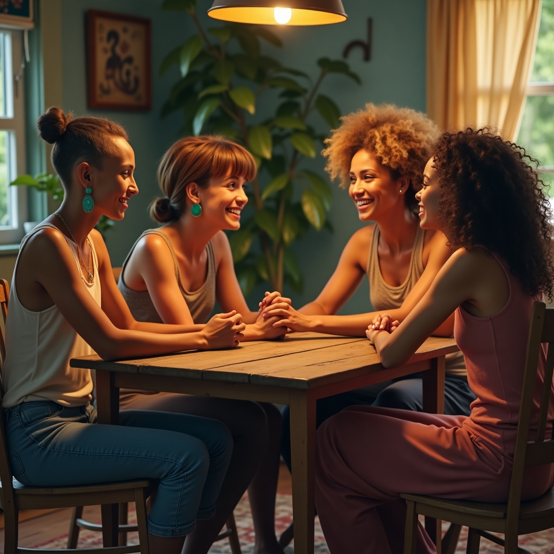 Flux dev a warm and intimate scene depicting a group of divers 0