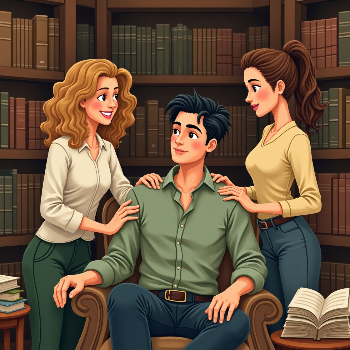 Flux dev a warm inviting illustration of an infj man sitting c 2
