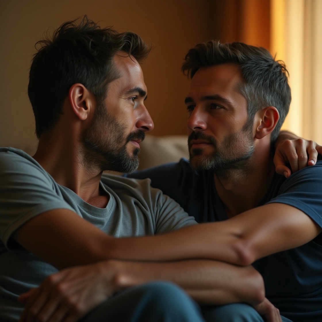 Flux dev two men likely in their midtolate adulthood with intr 0