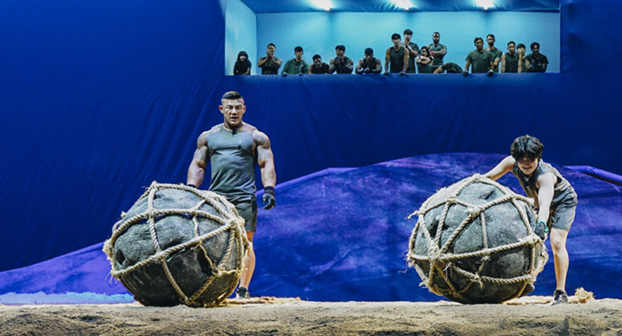 Kim kang min during the atlas challenge on physical 100