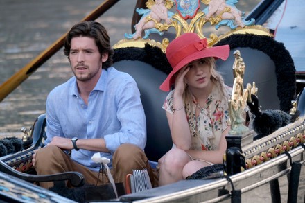 Exclusive 'the honeymoon' onset filming, venice, italy 27 sep 2021